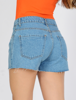 Shorts Jeans Listrado Frontal