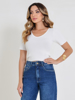 BLUSA CANELADA CROPPED