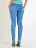 CALÇA JEANS SKINNY COM PUIDOS