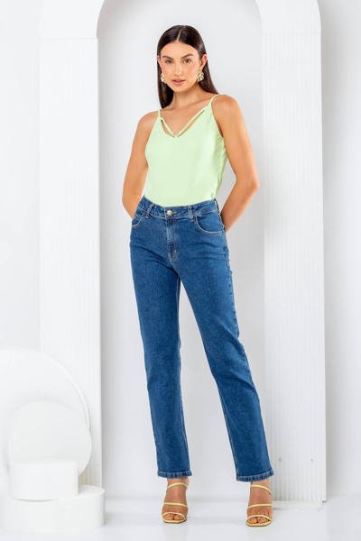 CALÇA JEANS SLIM CLÁSSICA